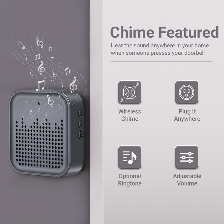 Smart WiFi Video Doorbell | Calling Ring Door Bell Wireless | Two-Way Calling | Night Vision, Motion Detection, App Control