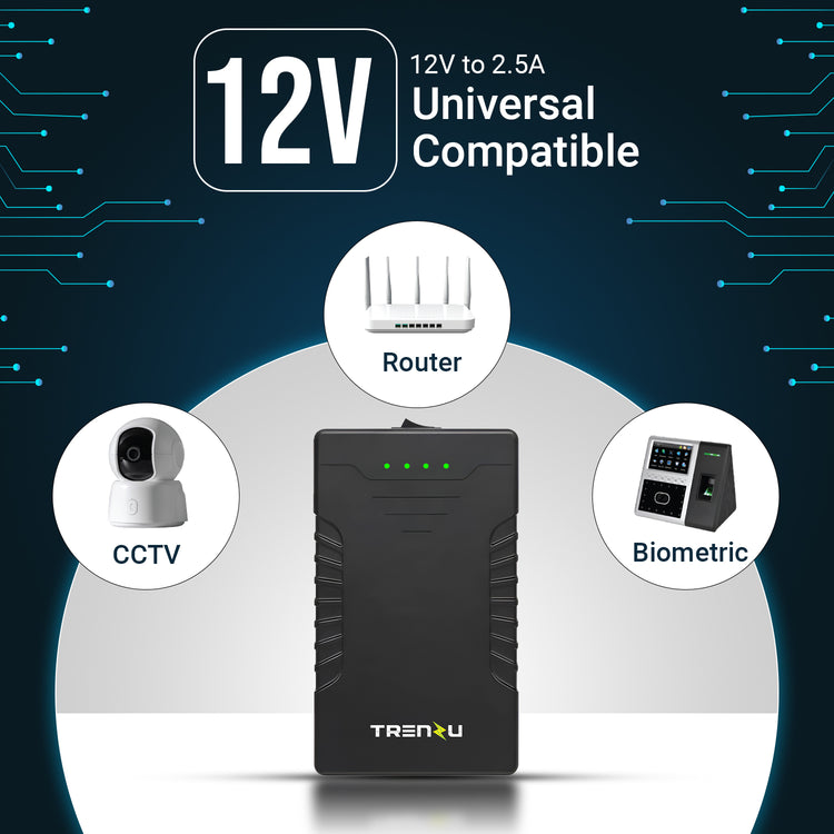 12V Wifi Router UPS | 7800 mah EV Grade A+ Battery