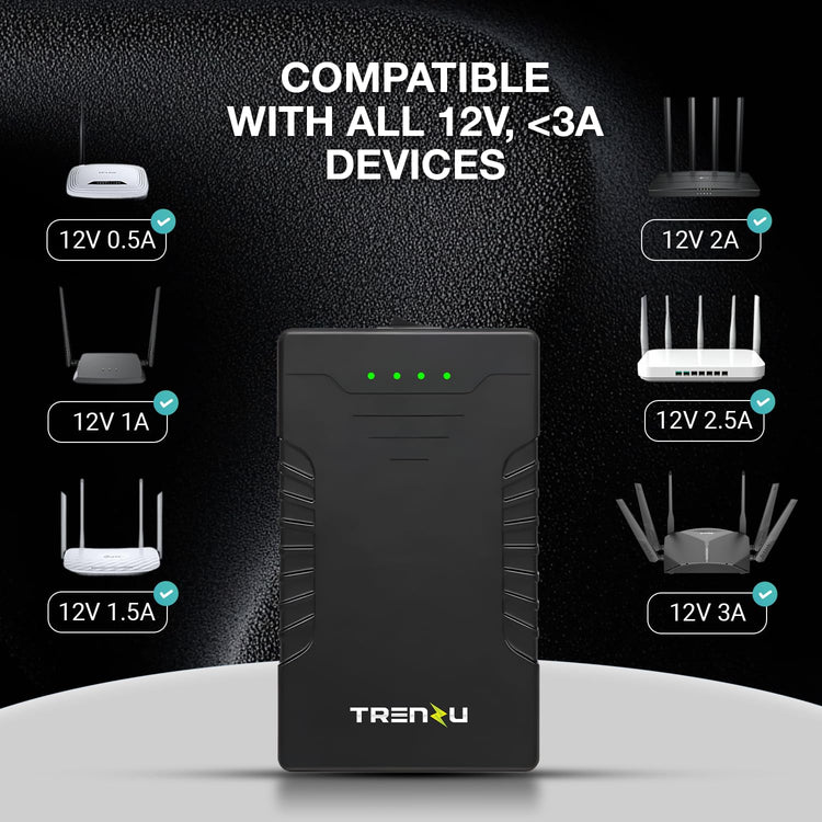 12V Wifi Router UPS | 6600mah EV Grade A+ Battery