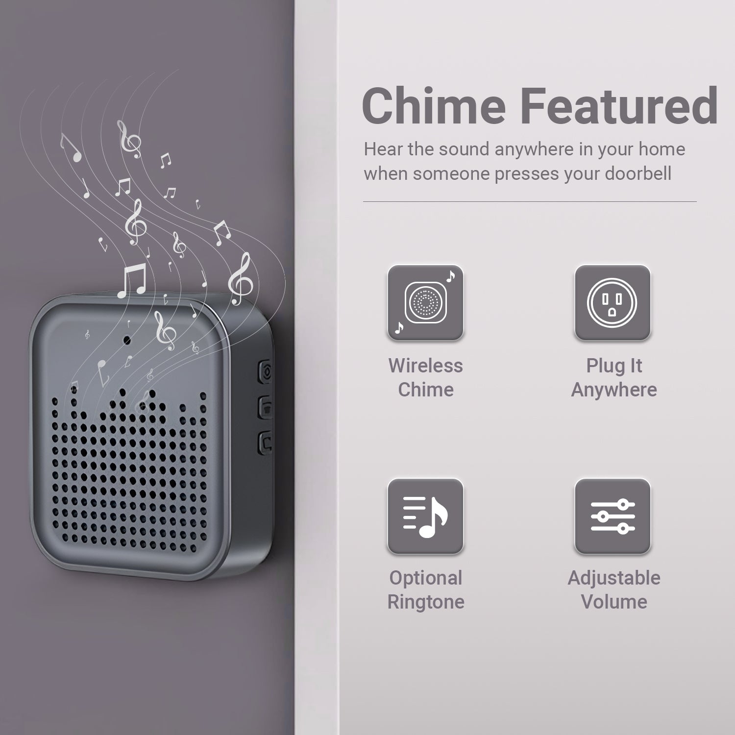 Smart WiFi Video Doorbell | Calling Ring Door Bell Wireless | Two-Way Calling | Night Vision, Motion Detection, App Control